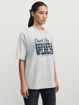 Футболка оверсайз с принтом / Zarina  фото 4