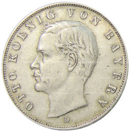 3 марки 1908 года D Германия (Бавария)