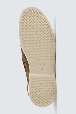 CASUAL LEATHER DECK SHOES - Zara фото 7