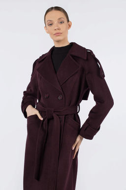 01-11365 Пальто женское демисезонное (пояс)