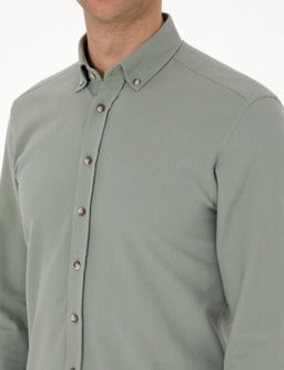 A__k Ye_il Slim Fit Uzun Kollu G_mlek - Pierre cardin фото 7