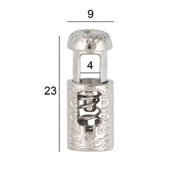 Зажим металл Micron GB 2009 d 4 мм в пакете 12 шт №06 черный никель