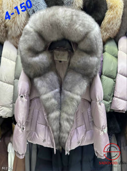 Пуховик с натуральным мехом песца, чернобурки и лисы - Bruno фото 5