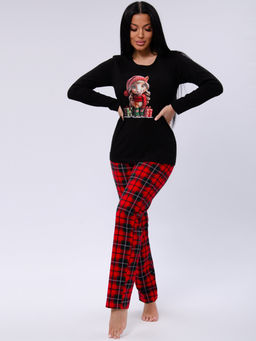 Пижама Рада, трикотаж - Малина фото 5