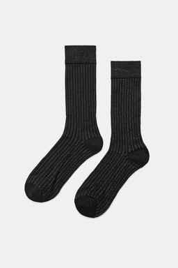 STRIPED SOCKS WITH METALLIC THREAD - Zara фото 2