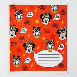 Цена за 20 шт. Тетрадь в клетку 12 листов, 5 видов МИКС, обложка мелованный картон, «Минни Маус»