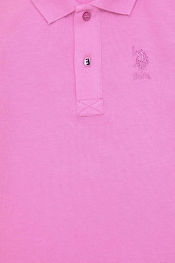 Фиолетовая базовая футболка для мальчика - U.s. polo assn фото 3