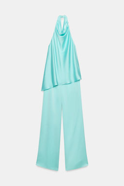 MONO HALTER SATINADO / Turquesa - Zara фото 6