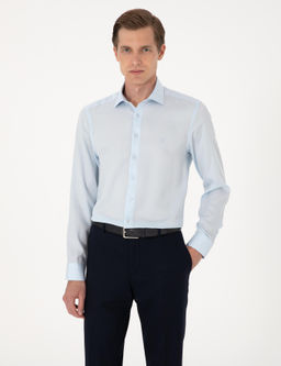 A__k Mavi Slim Fit Uzun Kollu G_mlek - Pierre cardin фото 3