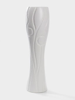 Ваза напольная керамика "Висент" 56х13 см, белый