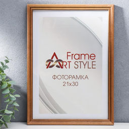 Рамка для фото 21×30 см, Tariro, сосна, коричневый, пластиковый экран