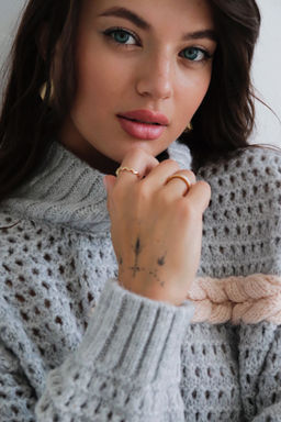 Martichelli Свитер светло-серый с перьями  фото 17