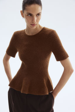 Top en punto de canal? con peplum - H&m фото 5
