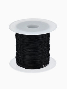 Нить силиконовая (резинка) d=1 мм, L=10 м (прочность 2250 денье), чёрная
