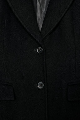 WOOL COAT WITH FAUX FUR COLLAR ZW COLLECTION - Zara фото 8