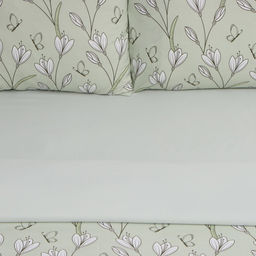 Постельное бельё LoveLife евро Tulips 200х220см,225х240см,50х70см-2шт, жатка, 100% п/э, 100гр/м2 фото 2