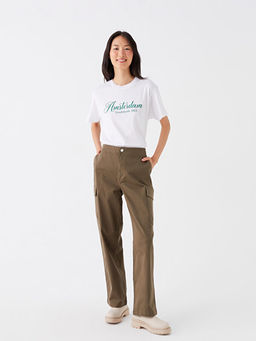 Standart Fit Kad?n Kargo Pantolon