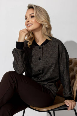 Жакет женский 4323/04/Черный, коричневый