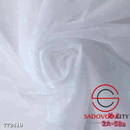 Тюль вуаль однотонная подшитая