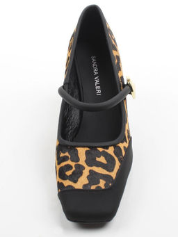 06-DMD-P216 BLACK/LEOPARD Туфли женские (натуральная кожа с ворсом, нубук)