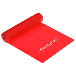 Эспандер ленточный для фитнеса ONLYTOP, 150×15×0.05 см, 20 кг, цвета МИКС