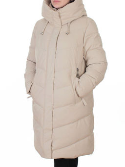 6605B LT. BEIGE Пальто зимнее женское (200 гр. холлофайбер)