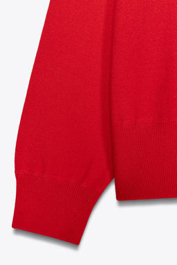 PLAIN KNIT SWEATSHIRT - Zara фото 6
