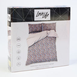 Постельное бельё LoveLife евро Цветочное поле, 200х217см, 225х240см,50х70см-2шт, 100%хлопок, сатин125г/м  фото 12