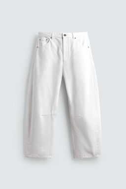 PANTAL?N BARREL FIT / Blanco