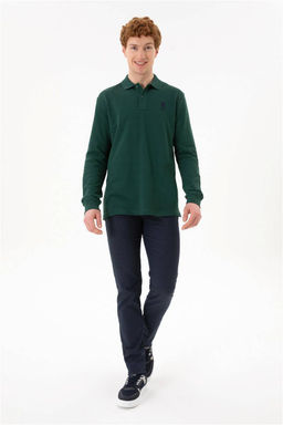 Мужской зеленый базовый свитшот Неожиданная скидка в корзине - U.s. polo assn фото 4