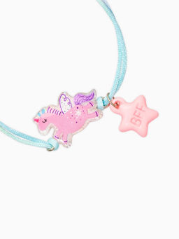 Цена за 2 шт. Браслеты детские парные «Выбражулька. Неразлучники. Пегас и звезды», разноцветный