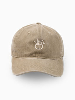 Кепка женская MINAKU «Коктейль», размер 56-58, бежевая, вареный деним