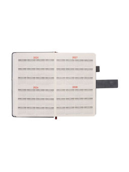 Ежедневник недатированный А5, с хлястиком, 128 листов, в линейку, пвх, серый - Simaland фото 4