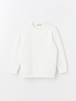 Bisiklet Yaka Uzun Kollu Erkek ?ocuk Sweatshirt