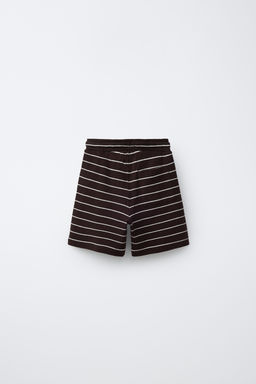 CONJUNTO WAFFLE CAMISA Y BERMUDA RAYAS / Marr?n - Zara фото 6
