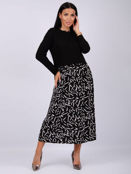 Платье Жаклин, вискоза/кулирка (М) - Малина фото 9