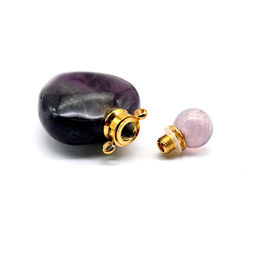 Парфюмерный флакон-кулон из флюорита 22*12*34мм