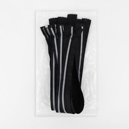 Цена за 10 шт. Молния «Спираль», №5, разъёмная, со светоотражающей полосой, замок автомат, 60 см, чёрная