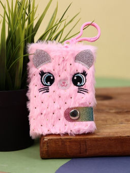 Блокнот плюшевый Cat, gently pink - I likegift фото 3