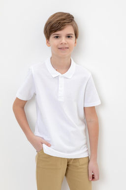 К 302108-1/белый джемпер-поло дет