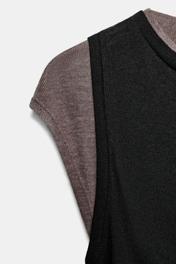 DOUBLE CONTRAST EFFECT TOP - Zara фото 18