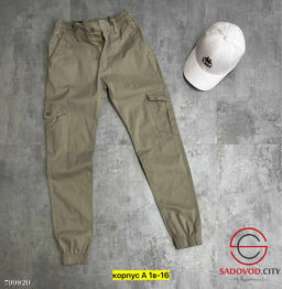 Брюки джоггеры мужские с карманами на резинке