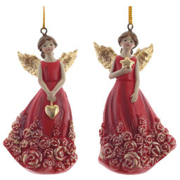 Фигурка декоративная подвеная "Ангел", L5 W3,5 H9,5 см, 2в.