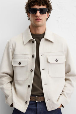 FAUX SUEDE OVERSHIRT - Zara фото 14