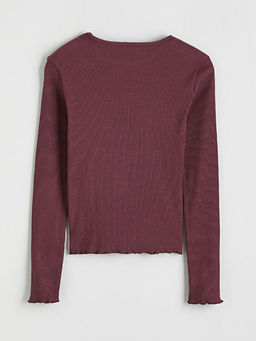 Bisiklet Yaka K?z ?ocuk Ti??rt