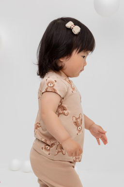 Crockid _ КР 302200/нежный бежевый,милые мишки к413 фуфайка д/дев яс