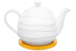 Чайник 900 л 21,5*13,5*14,5 см Айсберг волны на деревянной подставке - Elan gallery фото 12