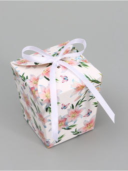 Цена за 5 шт. Бонбоньерка «Лилии», 7.5×8×7.5 см