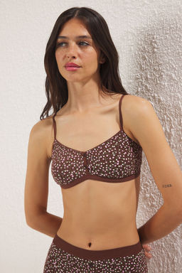 TRENDYOLMILLA Cok Renkli 2li Paket Pamuklu Cicekli Balensiz Kaps?z Bralette Orme Sutyen THMSS25SU00028  фото 12