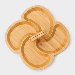 Менажница Доляна Вертиго, 19.5?19.5 см, 4 секции, бамбук